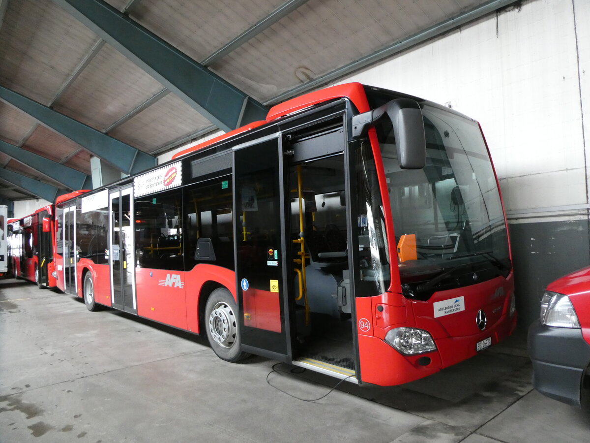 (231'953) - AFA Adelboden - Nr. 94/BE 26'974 - Mercedes am 9. Januar 2022 in Adelboden, Busstation