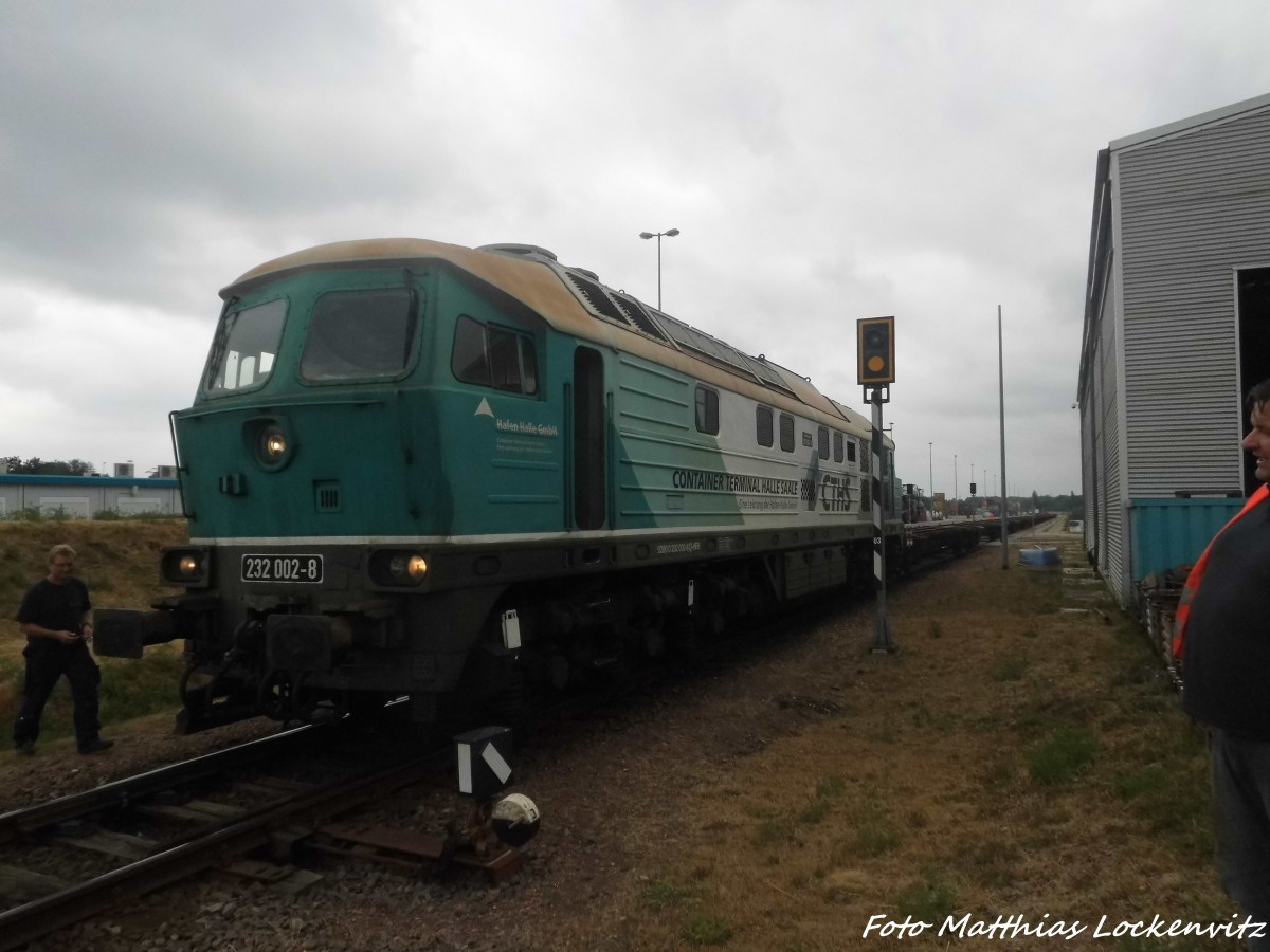 232 002 der CTHS am Saalehafen in Halle (Saale) am 18.6.15