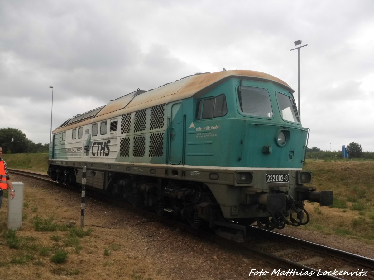 232 002 der CTHS am Saalehafen in Halle (Saale) am 18.6.15