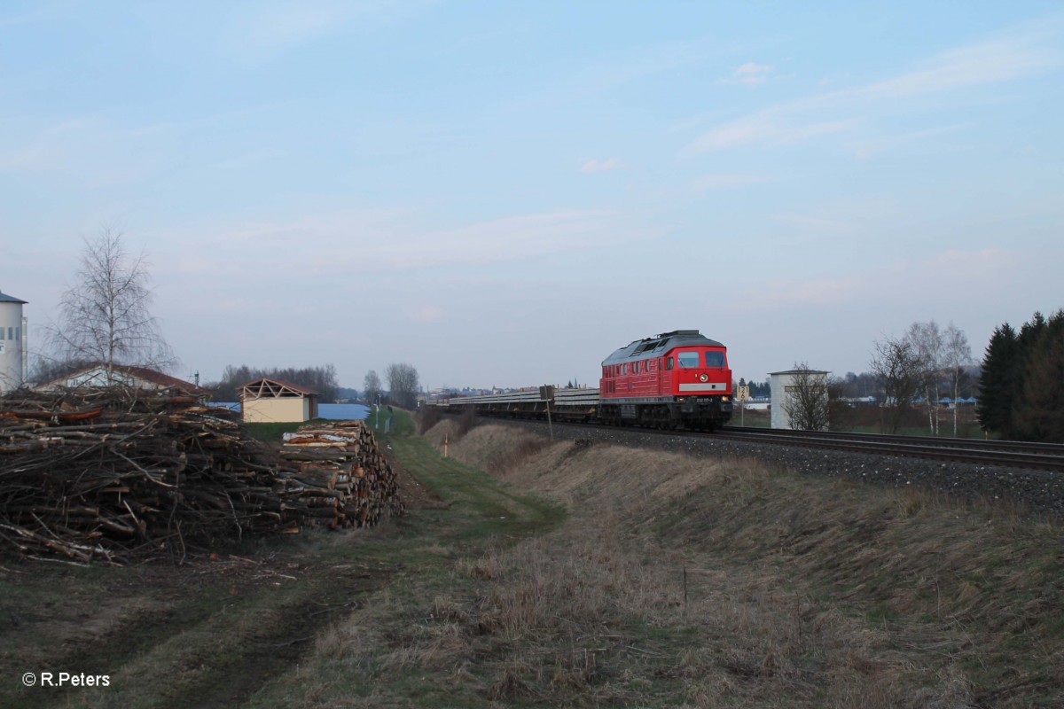 232 117 mit dem Frankenwaldumleiter EZ 51651 NHO - NN bei Waldershof. 26.03.14 