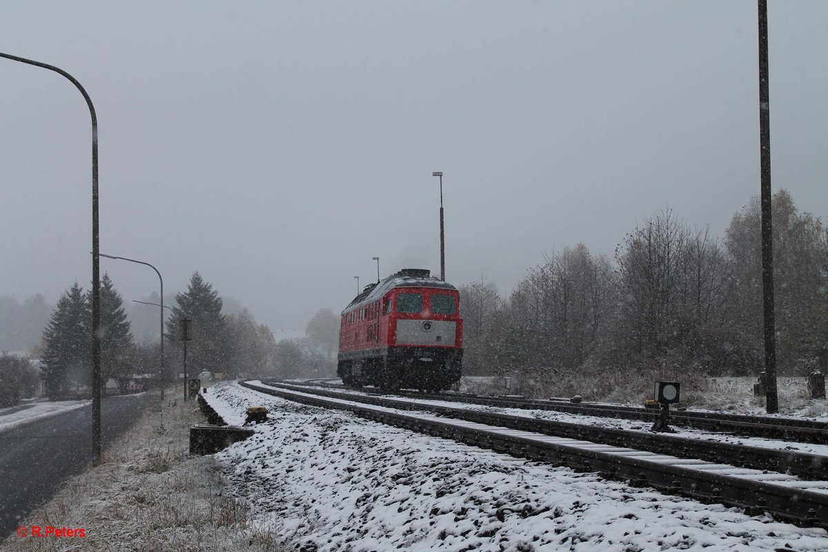 232 201-4 beim Umsetzen in Pechbrunn. 11.11.16