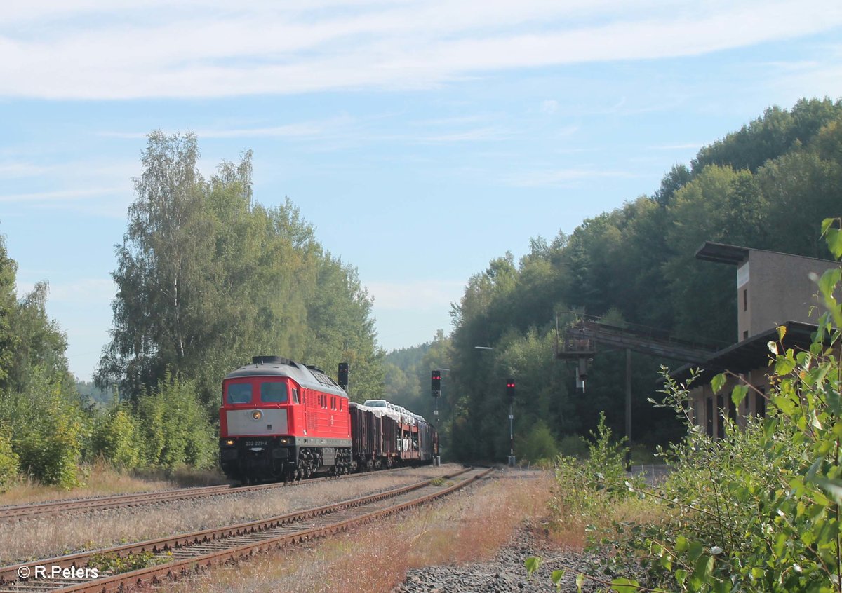 232 201 erreicht Arzberg mit 45362 XTCH - NNR. 28.08.16