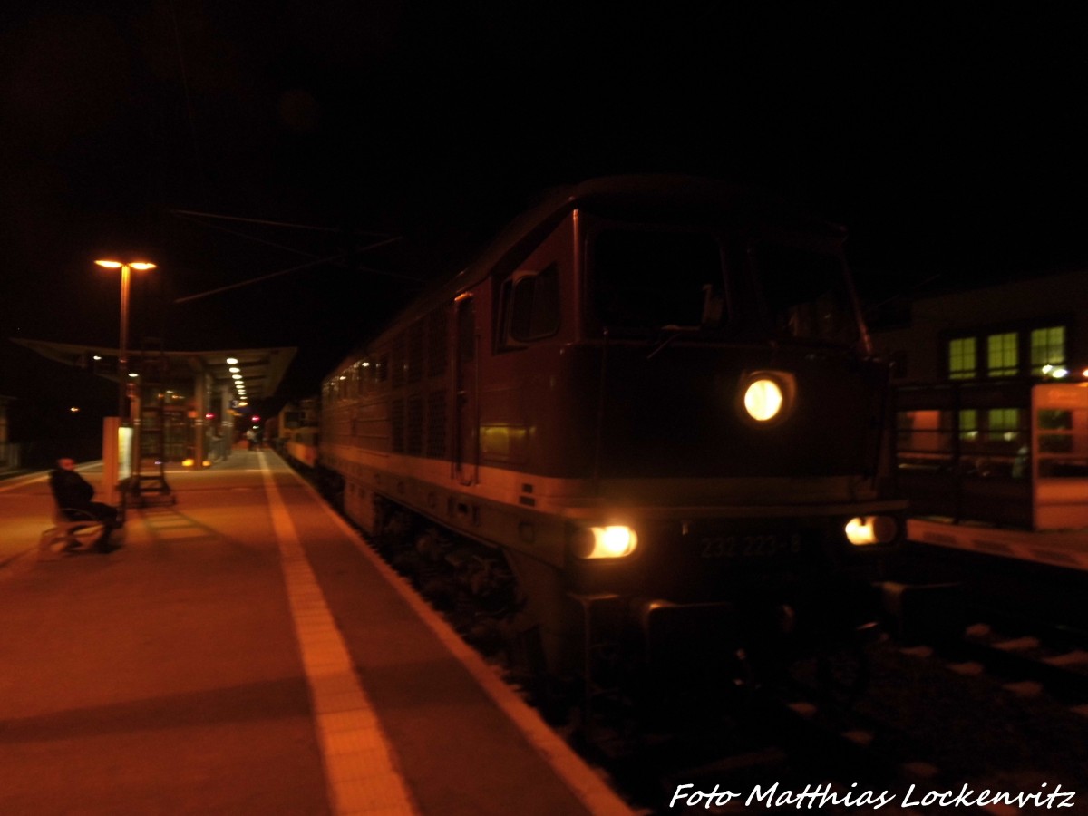 232 223-6 im Bahnhof Merseburg am 15.12.15