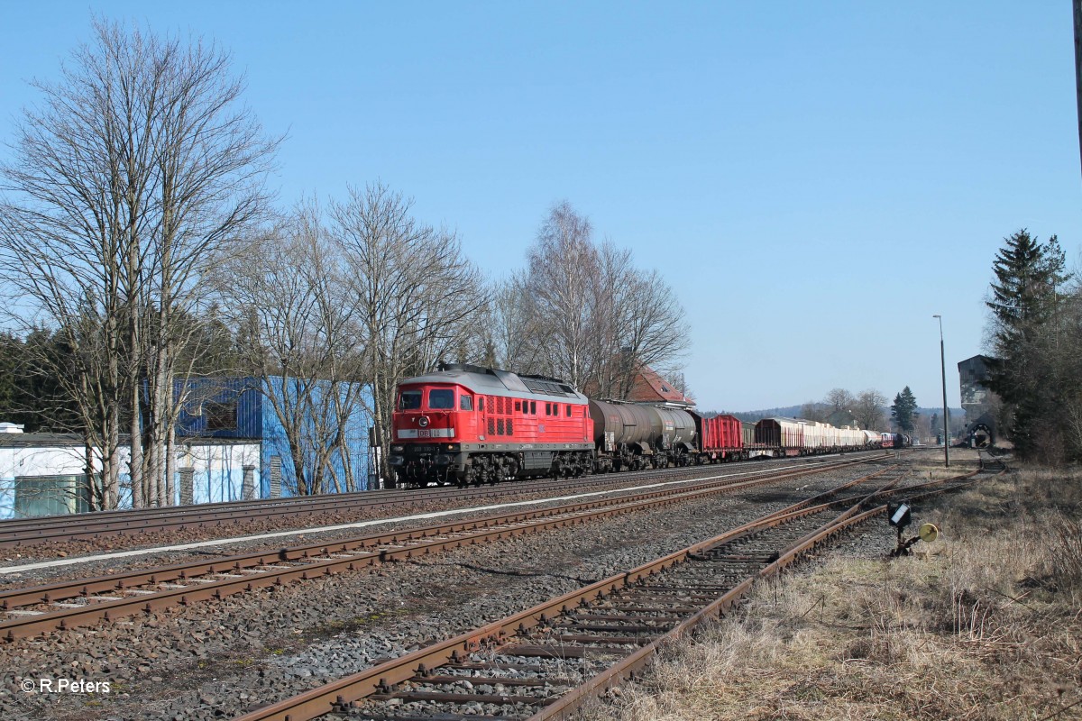 232 330-1 mit dem Frankenwald-Umleiter 51722 Nrnberg - Leipzig Engelsdorf in Pechbrunn. 17.03.16