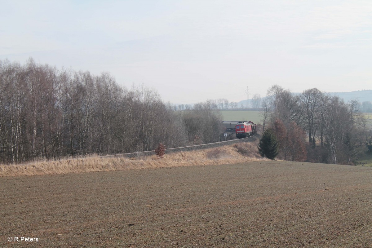 232 359 mit dem 45362 XTCH - NMR bei Haag kurz vor Marktredwitz. 08.03.15