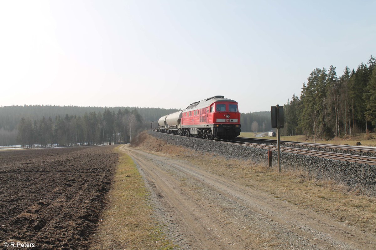 232 428 mit dem EZ 51716 Nürnberg - Senftenberg bei Neudes. 26.02.21