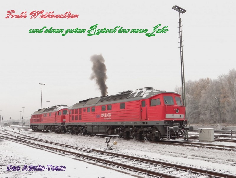 232 589-2 am 14.Nov.2013 in Marktredwitz.Dahinter 233 452-2.
Bild und Erlaubnis! von Alexander Hertel.

