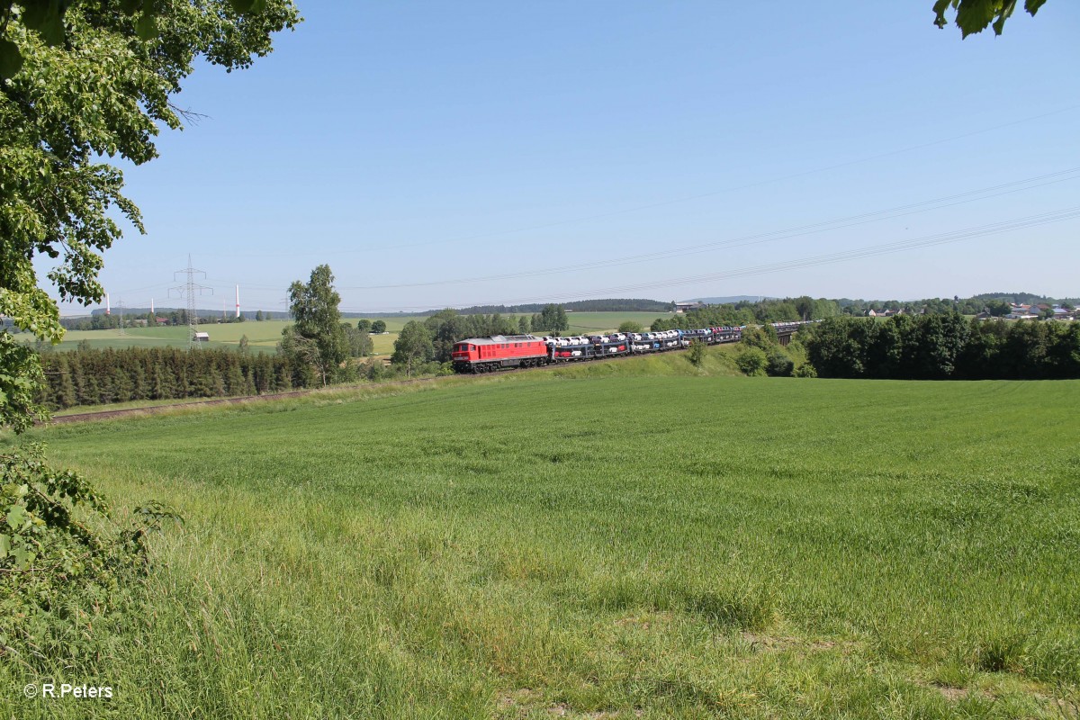 232 609-8 überquert mit dem GA49966 XTCH - NNT das Seußener Viadukt. 05.06.15