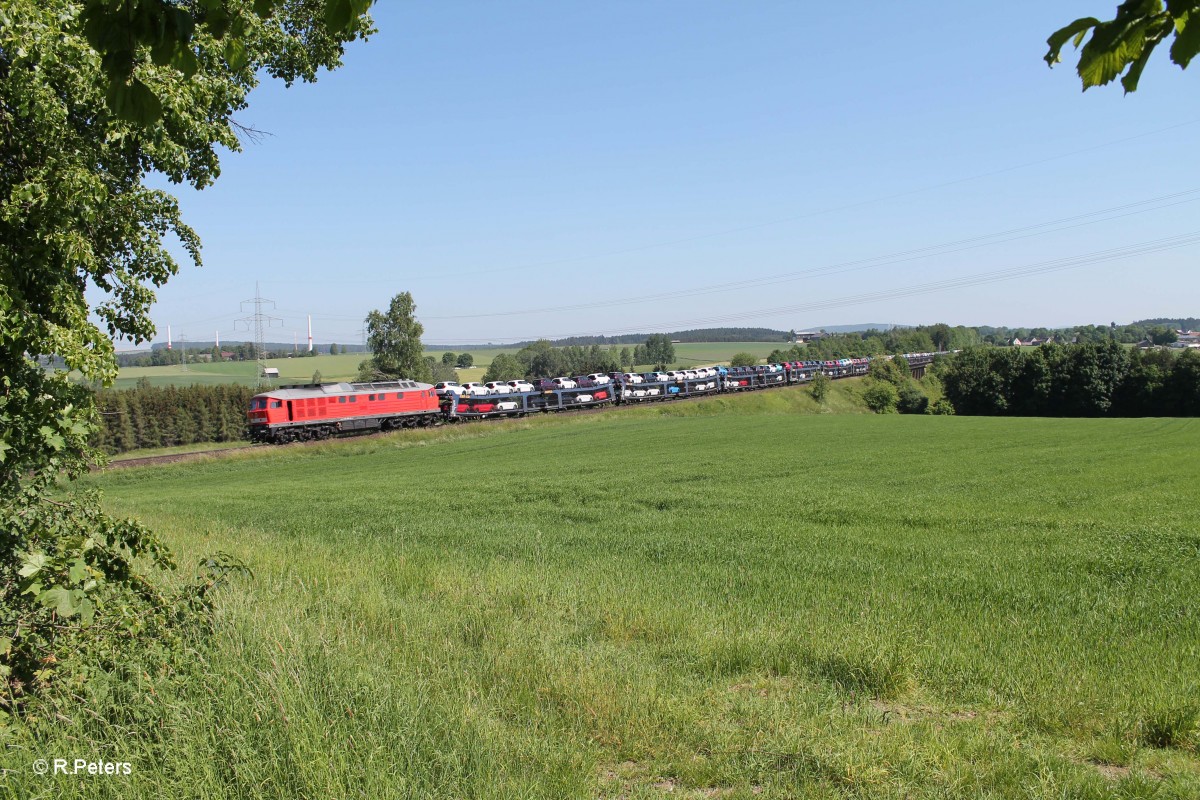 232 609-8 überquert mit dem GA49966 XTCH - NNT das Seußener Viadukt. 05.06.15