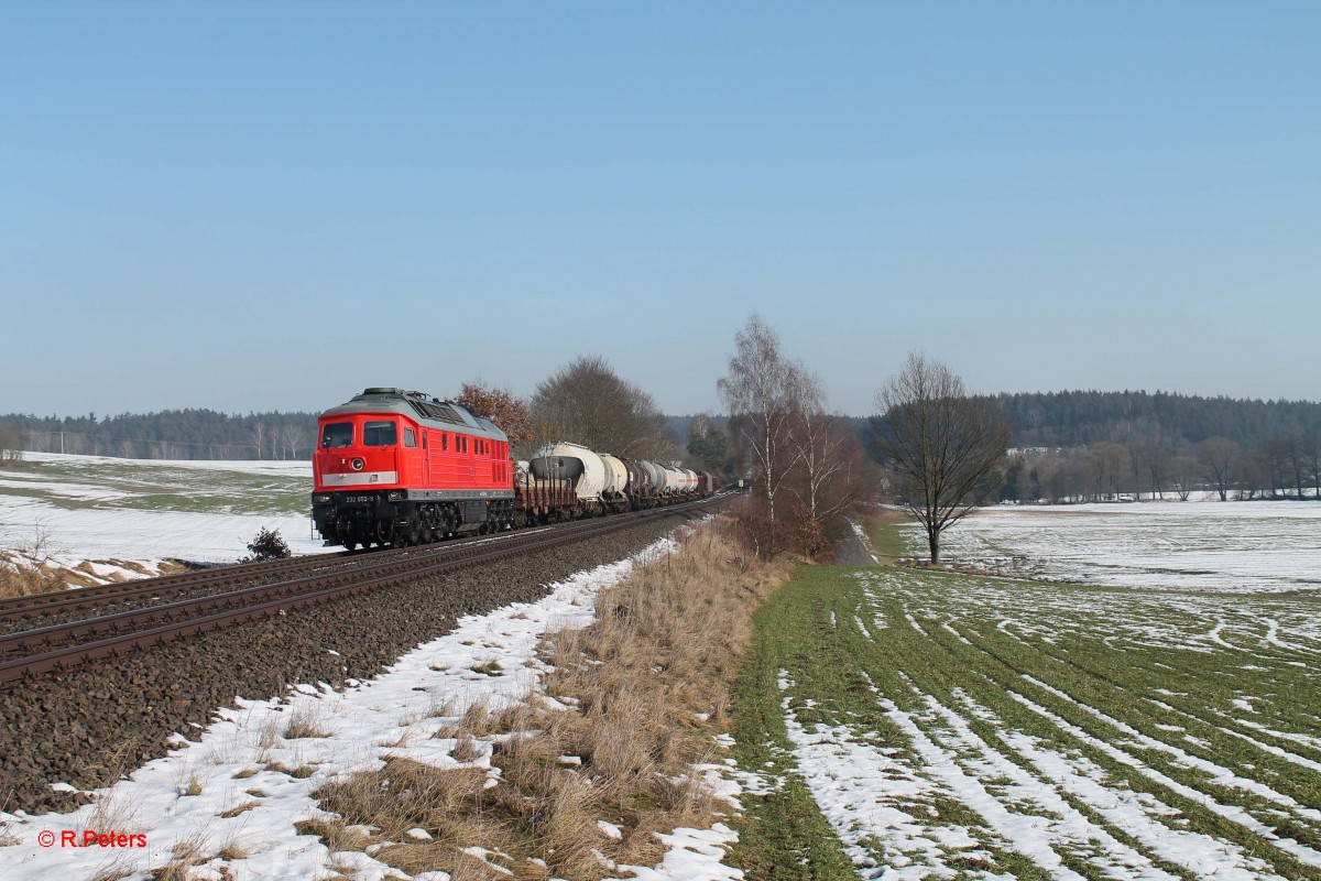 232 609-8 zieht den 45365 NNR - XTCH bei Naabdemenreuth. 17.02.15