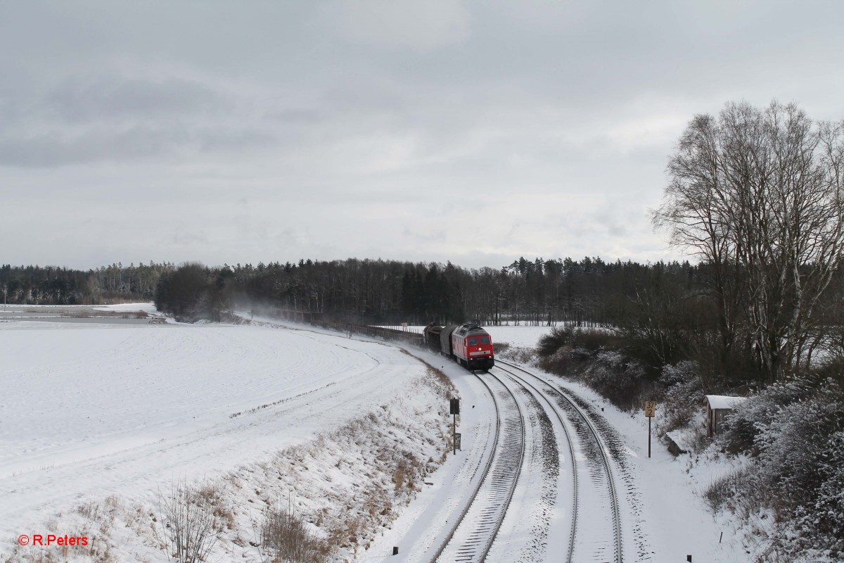 232 618-9 mit dem 45365 NN - XTCH bei Oberteich. 27.01.15