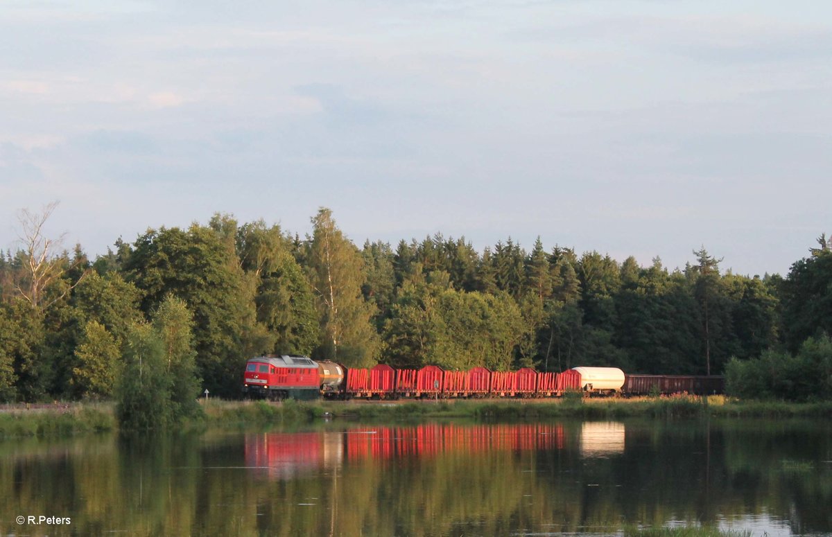 232 618-9 zieht kurz vor Wiesau/Oberpfalz den 51716 Nürnberg - Leipzig Engelsdorf. 28.07.16