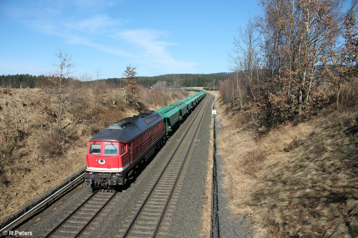 232 701 zieht bei Großwendern den DGS 47287 Getreidezug Brake (Unterweser) - Kuty bei Marktleuthen. 12.03.21
