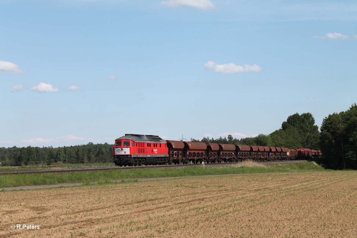 232 906-8 mit der Üg 56743 Nürnberg - Marktredwitz bei Oberteich. 25.05.14