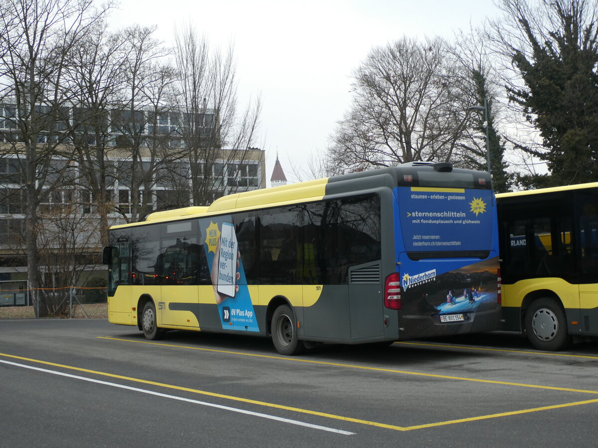 (232'099) - STI Thun - Nr. 154/BE 801'154 - Mercedes am 19. Januar 2022 bei der Schifflndte Thun