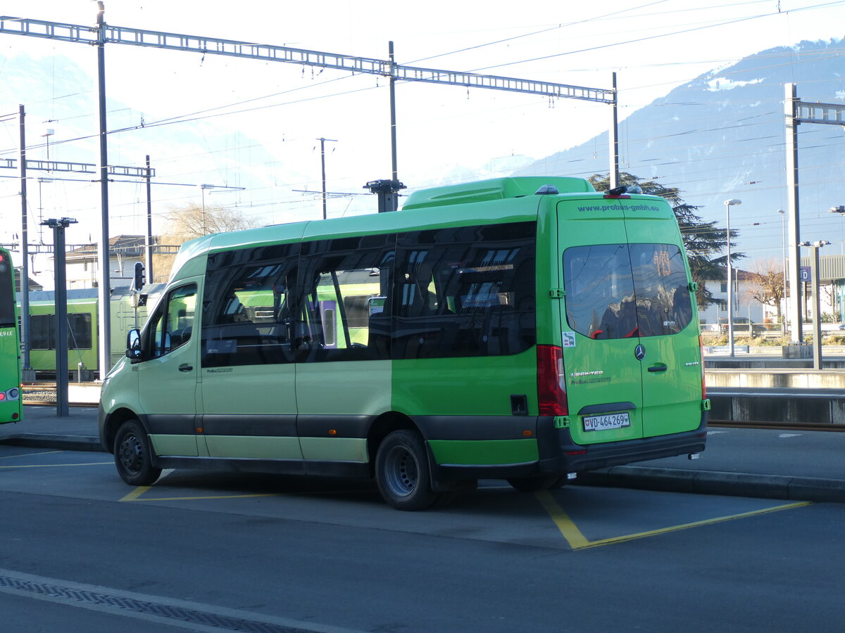 (232'435) - TPC Aigle - Nr. 608/VD 464'269 - Mercedes/ProBus am 29. Januar 2022 beim Bahnhof Aigle