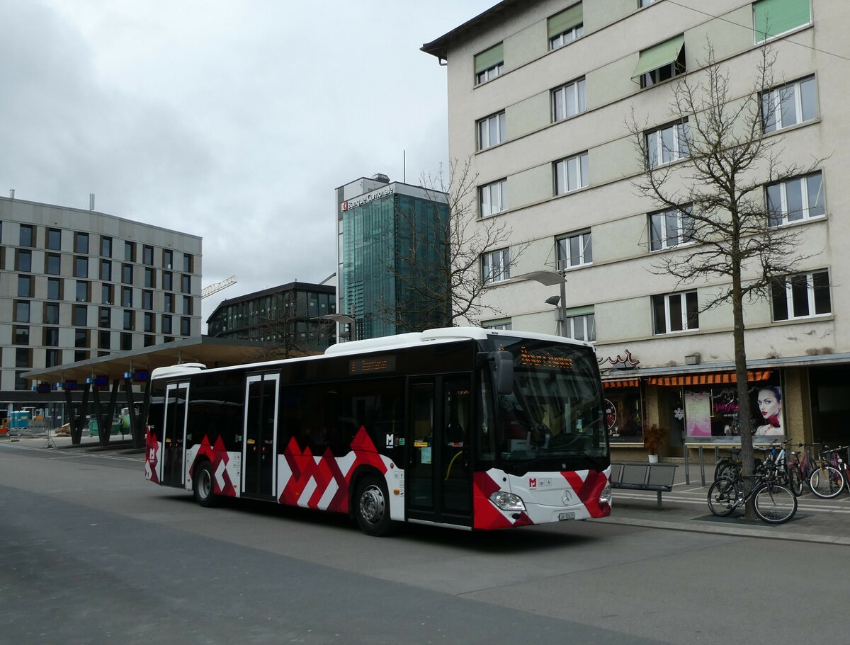 (232'664) - CarPostal Ouest - JU 52'431 - Mercedes am 6. Februar 2022 beim Bahnhof Delmont