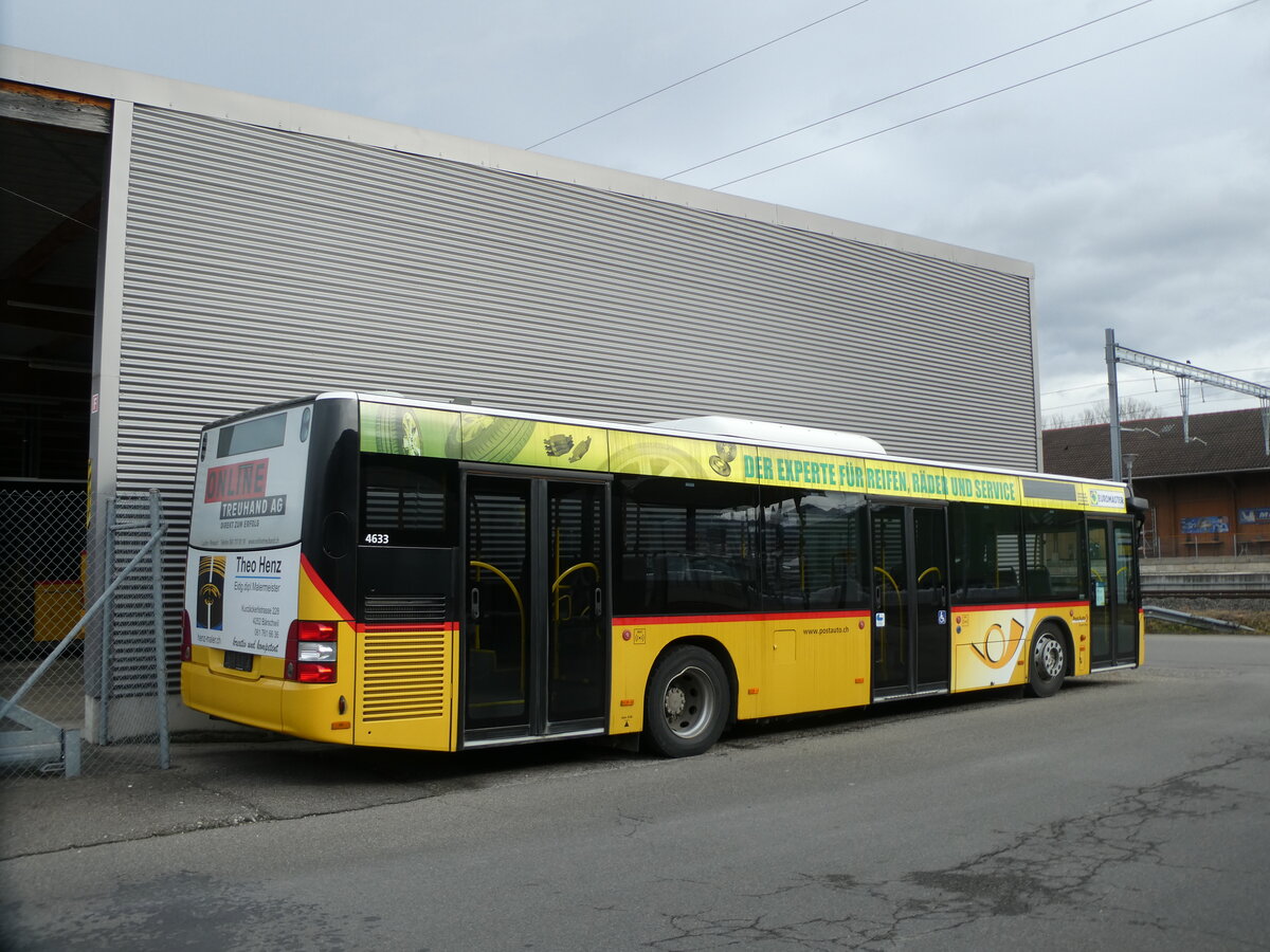 (232'677) - PostAuto Nordschweiz - (BL 214'224) - MAN (ex SO 149'606) am 6. Februar 2022 in Laufen, Garage