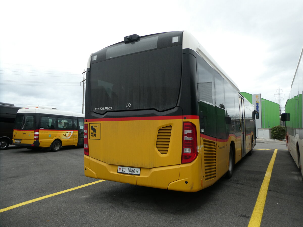 (232'720) - CarPostal Ouest - VD 1080 - Mercedes (ex TPB, Sdeilles) am 6. Februar 2022 in Kerzers, Interbus