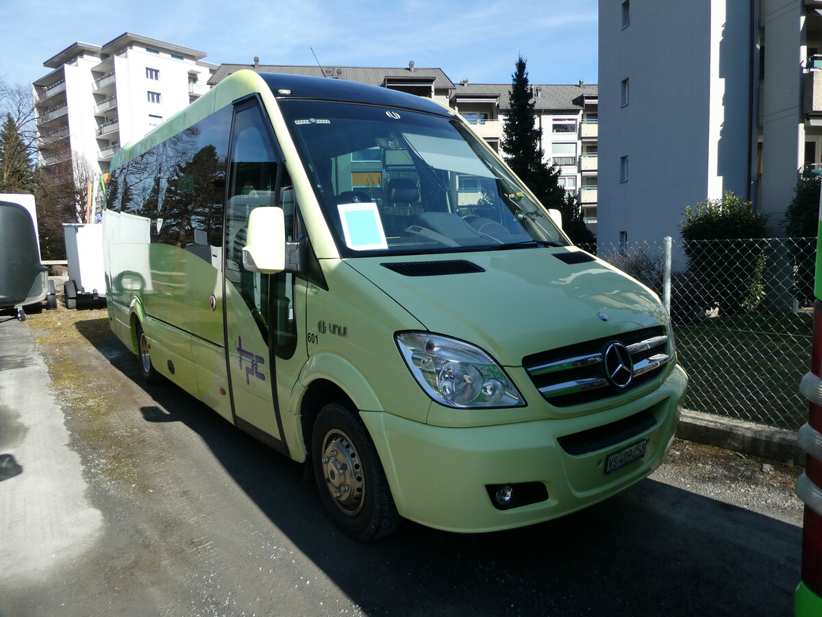 (232'790) - TPC Aigle - Nr. 601/VS 409'258 - Mercedes/UNVI am 12. Februar 2022 in Monthey, Garage