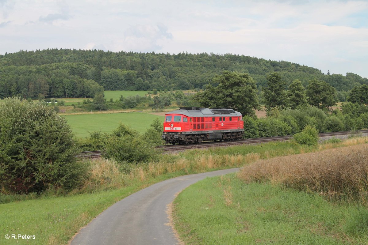 233 322-7 als Lz bei Lengenfeld. 29.07.16