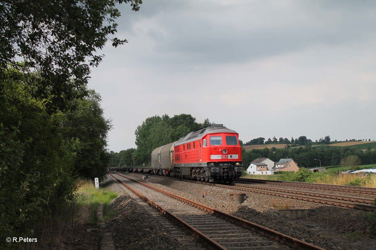 233 367-2 zieht bei Schönfeld den 51715 Frankenwald Umleiter NNr - LE. 16.07.16