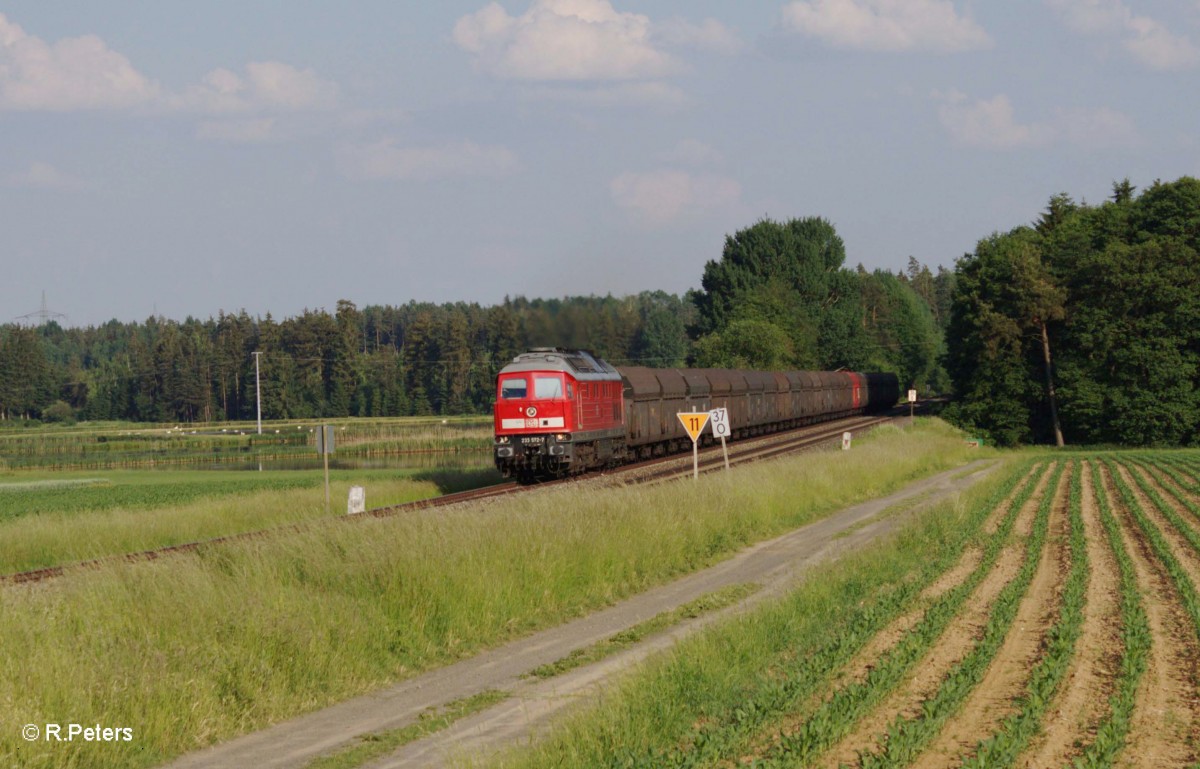 233 572-7 mit der AWT Kohle München - XTCH Umleiter aus Furth im Wald bei Oberteich. 12.06.15