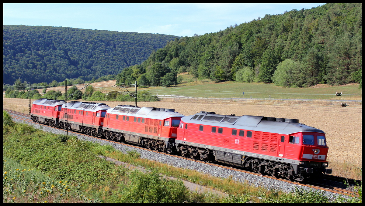 233 662,233 040,232 698 und 233 321 am 05.08.15 bei Harrbach