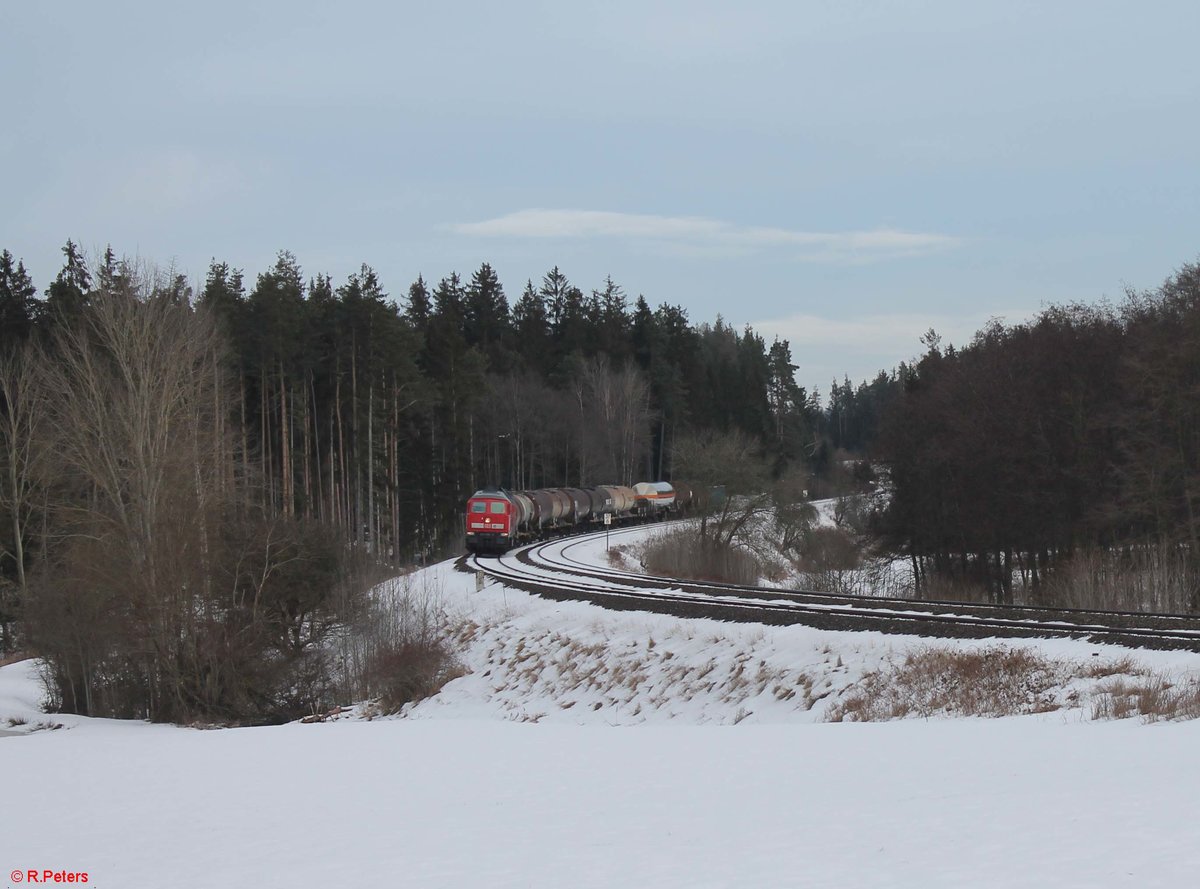 233 698 mit dem Umleiter EZ 51612 Halle - Nrnberg bei Oberteich. 22.01.21