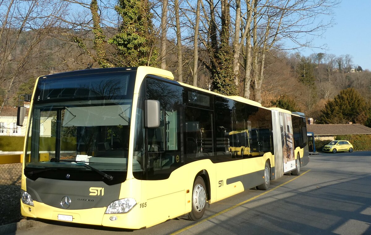 (233'367) - STI Thun - Nr. 165/BE 752'165 - Mercedes am 5. Mrz 2022 bei der Schifflndte Thun