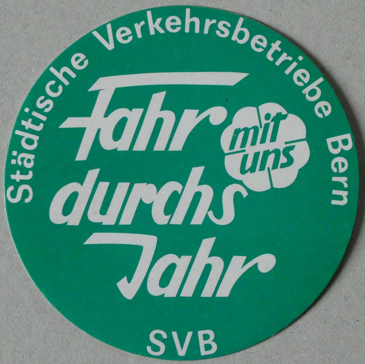 (233'585) - SVB-Kleber fr Fahr mit uns durchs Jahr am 9. Mrz 2022