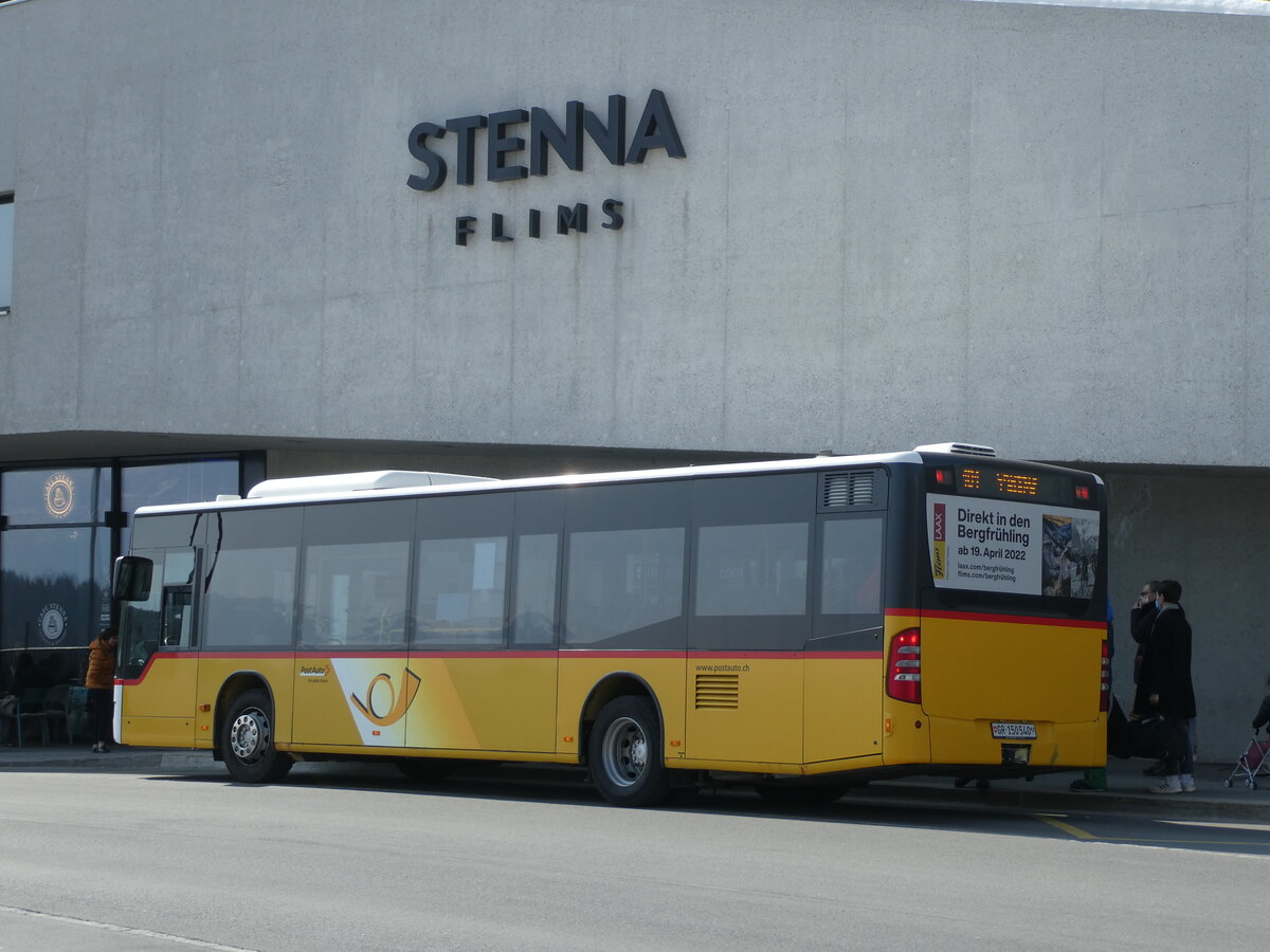 (233'771) - PostAuto Graubnden - Nr. 3/GR 150'540 - Mercedes (ex PostAuto Nordschweiz) am 11. Mrz 2022 in Flims, Bergbahnen