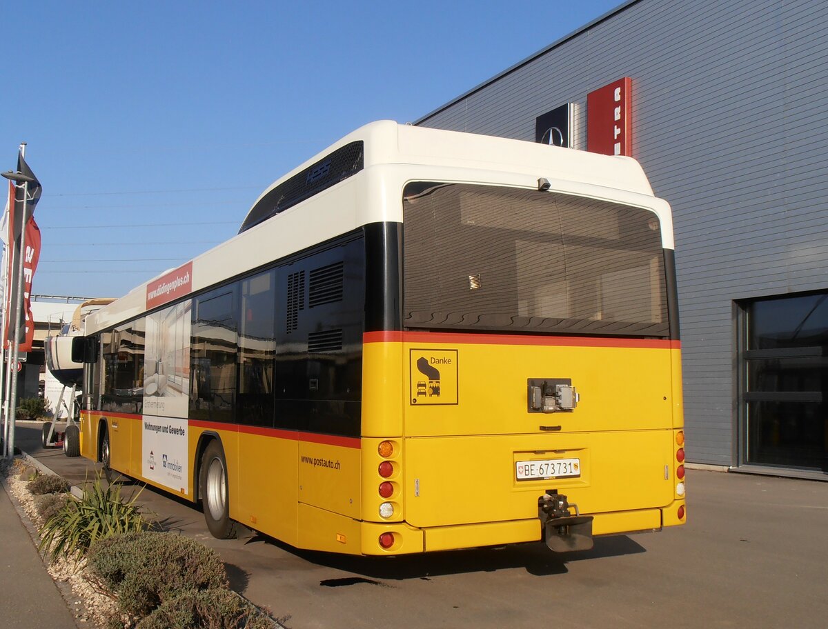 (234'106) - PostAuto Bern - Nr. 10/BE 673'731 - Hess (ex Klopfstein, Laupen Nr. 10) am 26. Mrz 2022 in Kerzers, Interbus