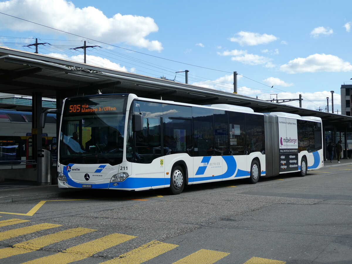 (234'365) - BOGG Wangen b.O. - Nr. 211/SO 186'909 - Mercedes am 10. April 2022 beim Bahnhof Olten