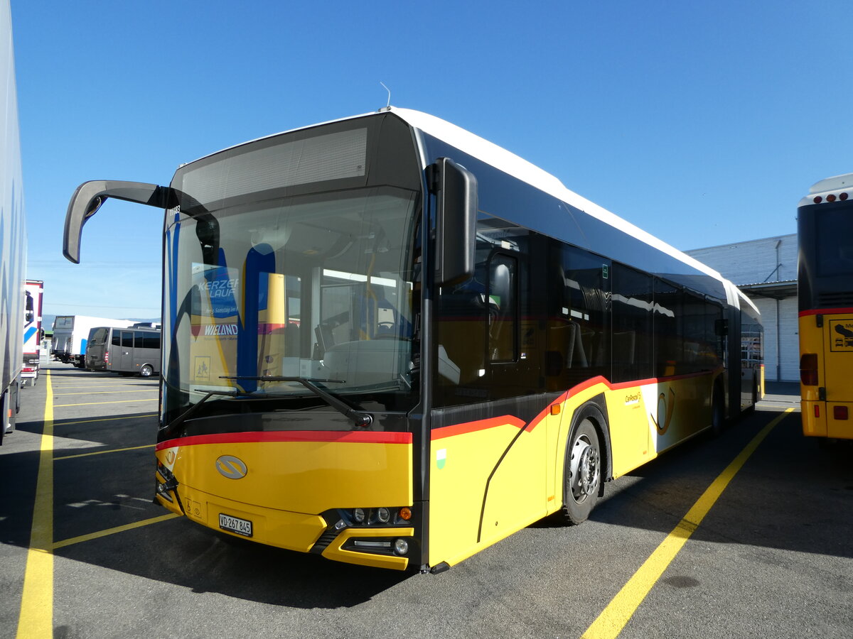 (234'689) - CarPostal Ouest - VD 267'845 - Solaris am 18. April 2022 in Kerzers, Interbus