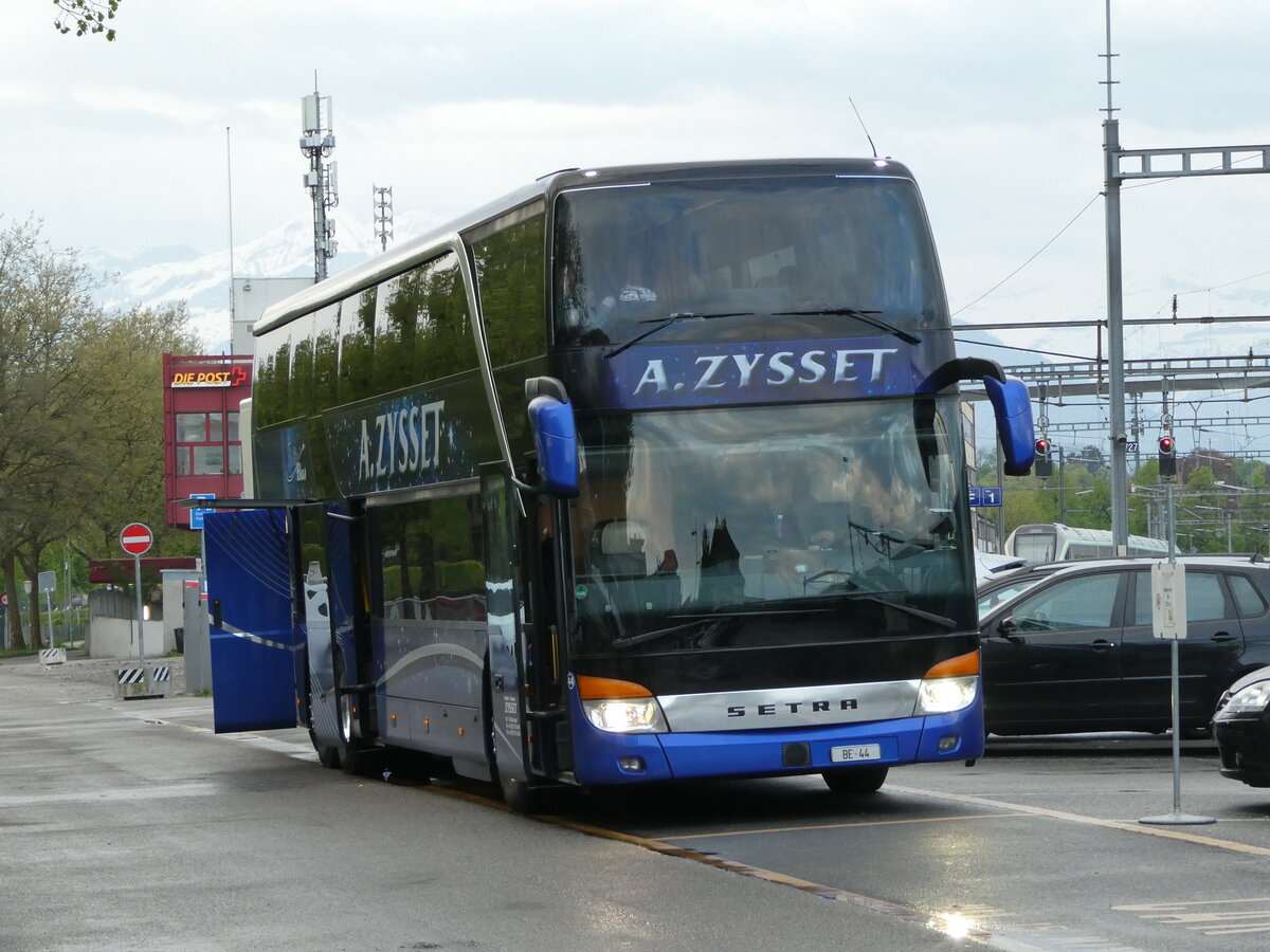 (234'898) - Zysset, Kirchdorf - Nr. 44/BE 44 - Setra am 30. April 2022 in Thun, CarTerminal