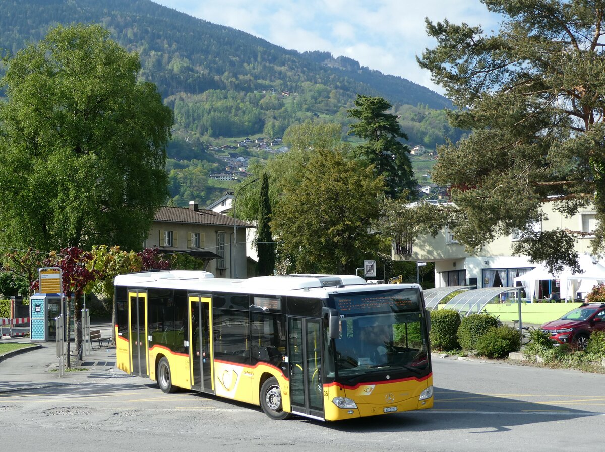 (234'907) - MOB Montreux - Nr. 35/VD 1280 - Mercedes am 30. April 2022 beim Bahnhof Monthey CFF