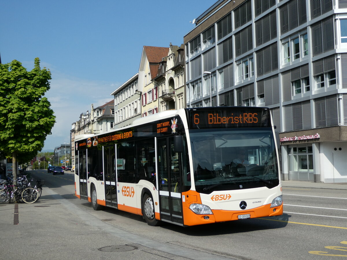 (235'117) - BSU Solothurn - Nr. 68/SO 189'068 - Mercedes am 4. Mai 2022 beim Hauptbahnhof Solothurn