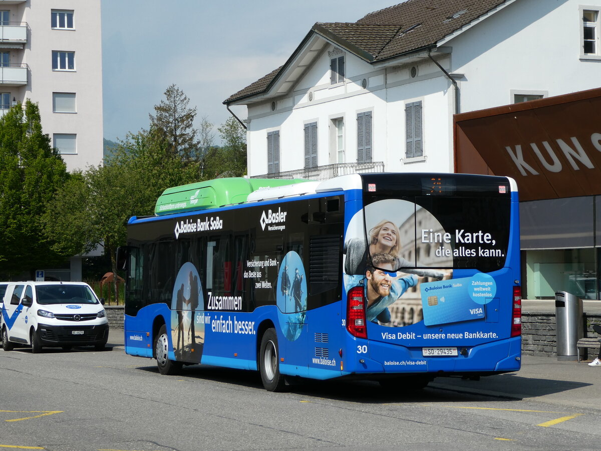 (235'125) - BGU Grenchen - Nr. 30/SO 29'435 - Mercedes am 4. Mai 2022 beim Bahnhof Grenchen Sd