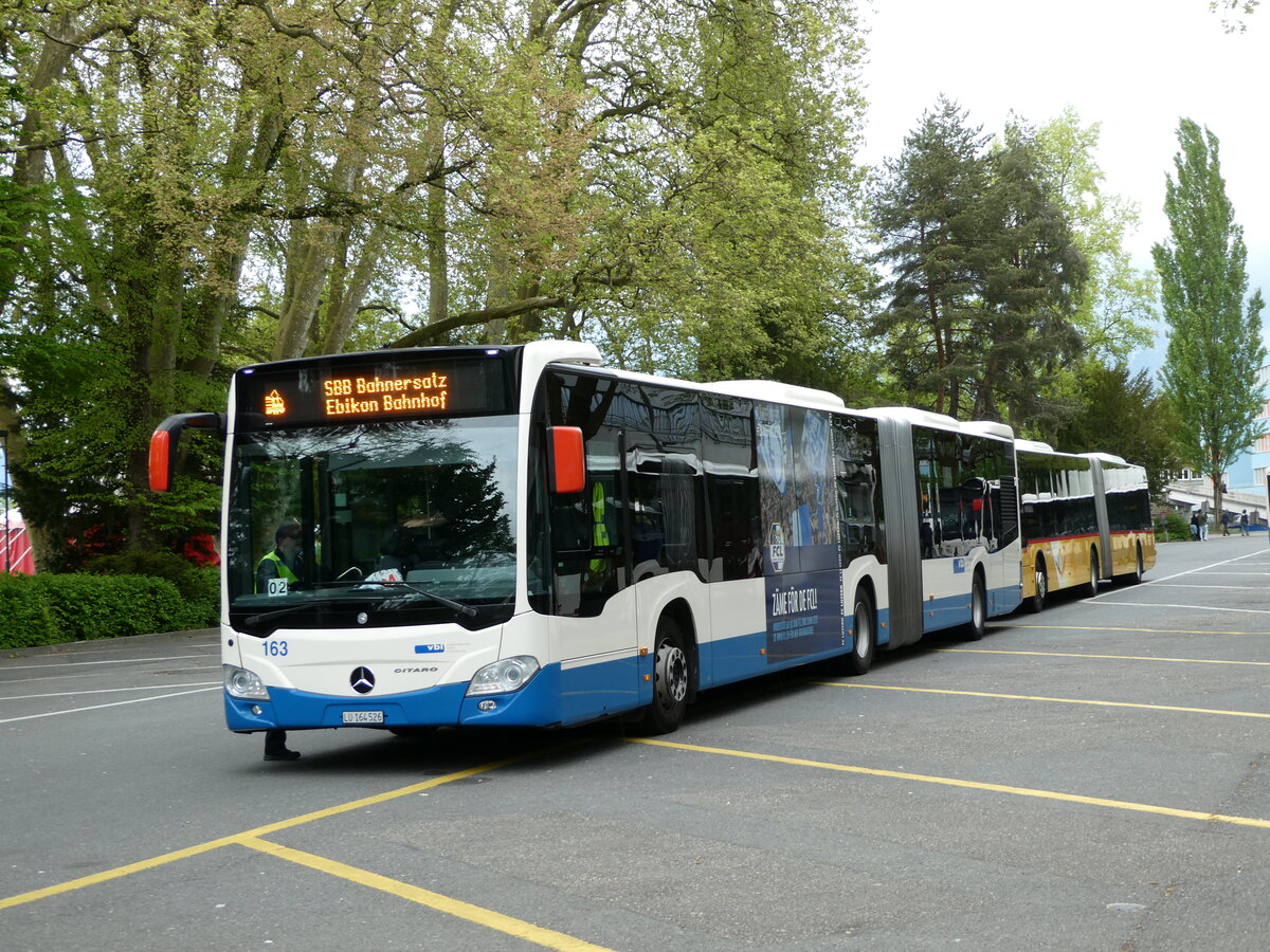 (235'229) - VBL Luzern - Nr. 163/LU 164'526 - Mercedes am 4. Mai 2022 in Luzern, Inseli-P