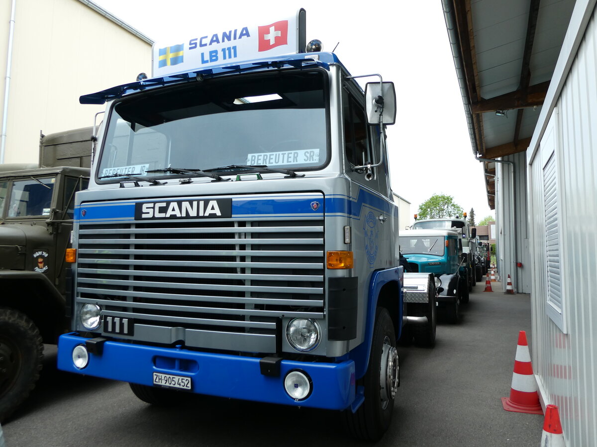 (235'319) - Bereuter, Volketswil - ZH 905'452 - Scania am 7. Mai 2022 in Attikon, Wegm�ller