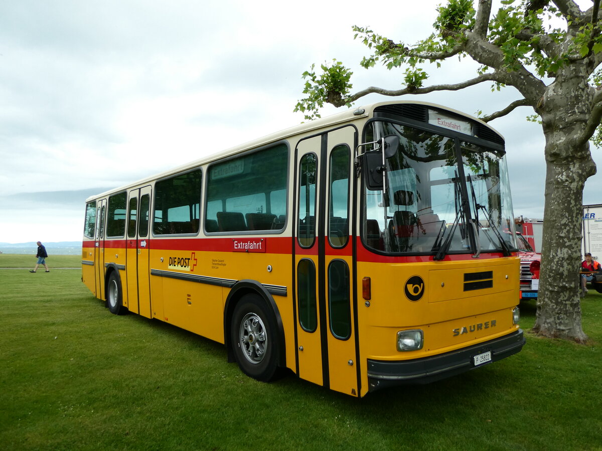 (235'793) - Gautschi, Suhr -  P 25'822  - Saurer/Tscher (ex Ltscher, Neuheim Nr. 200; ex Cartek, Regensdorf; ex P 25'822) am 21. Mai 2022 in Arbon, Arbon Classics