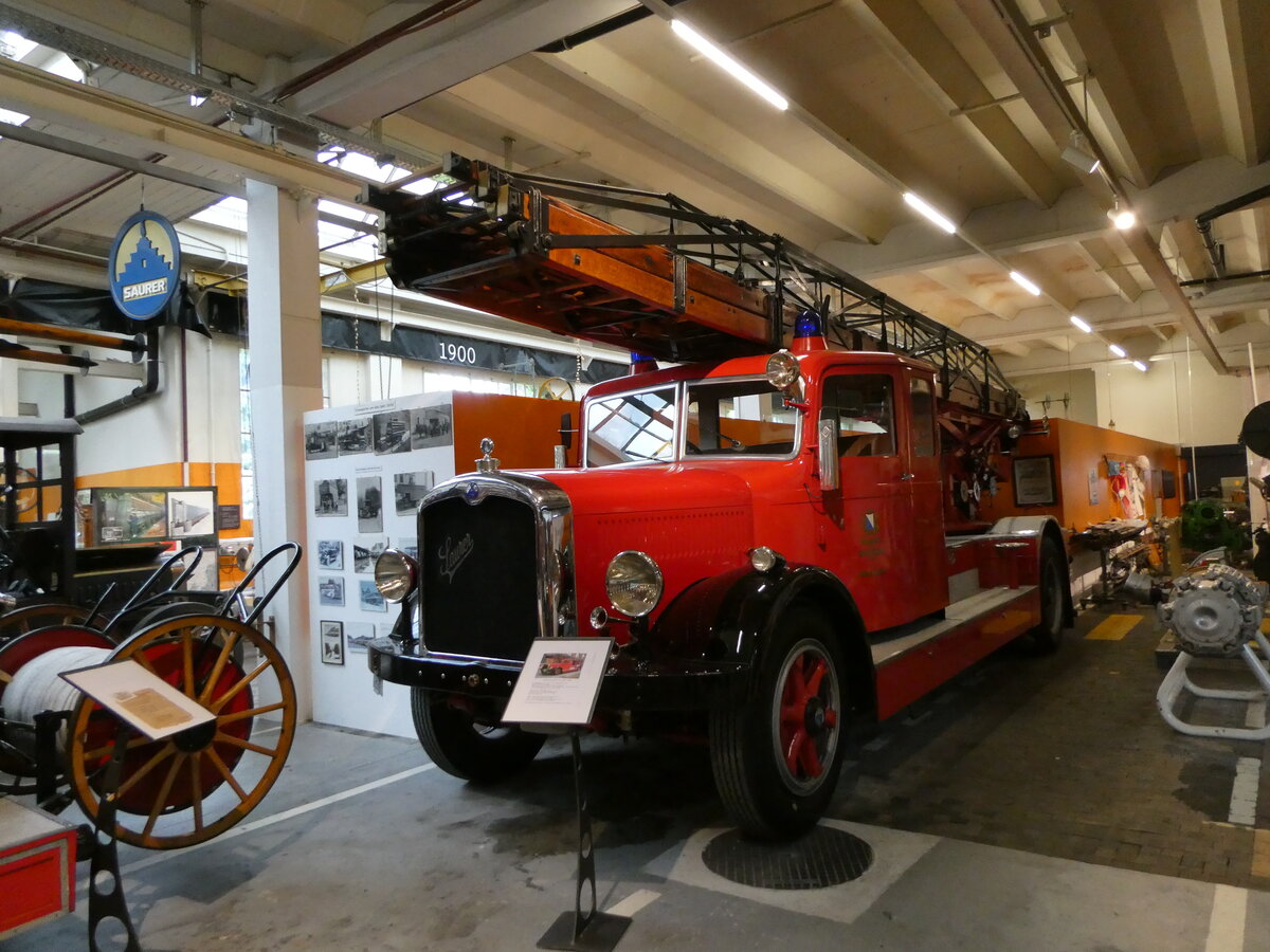 (235'865) - Feuerwehr, Z�rich - Saurer am 21. Mai 2022 in Arbon, Saurer-Museum