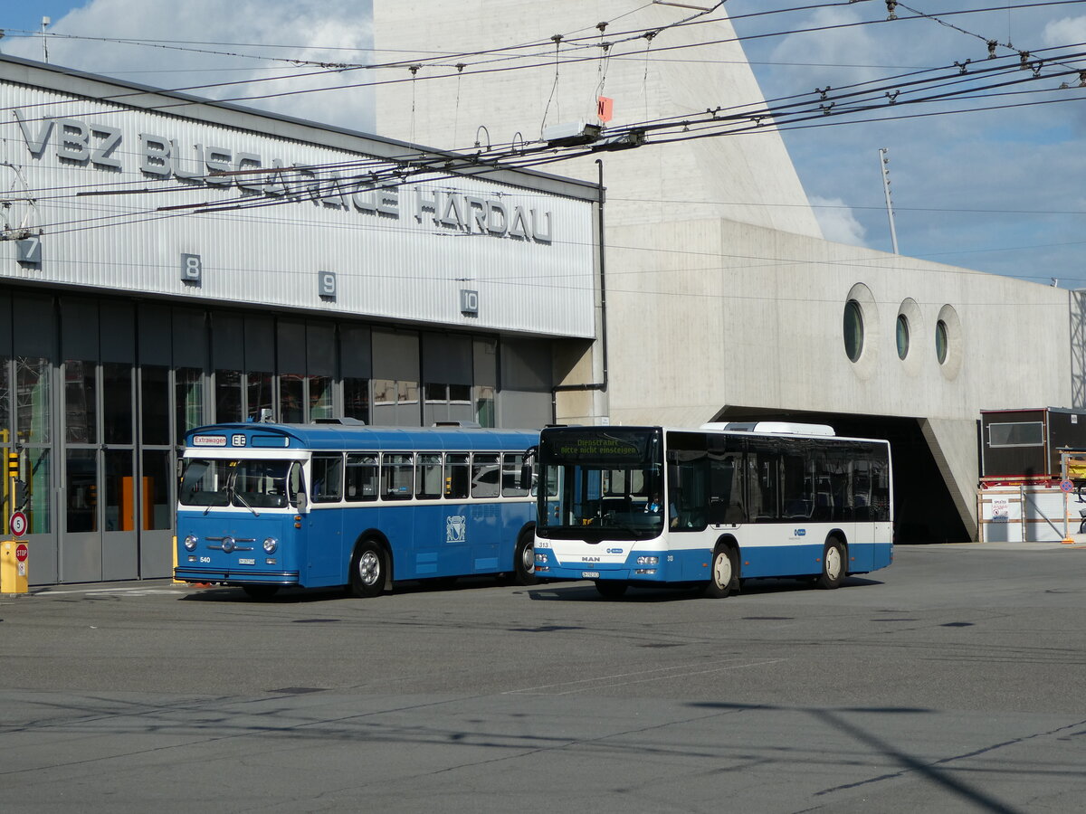 (236'361) - VBZ Zrich - Nr. 313/ZH 702'313 - MAN am 28. Mai 2022 in Zrich, Garage Hardau