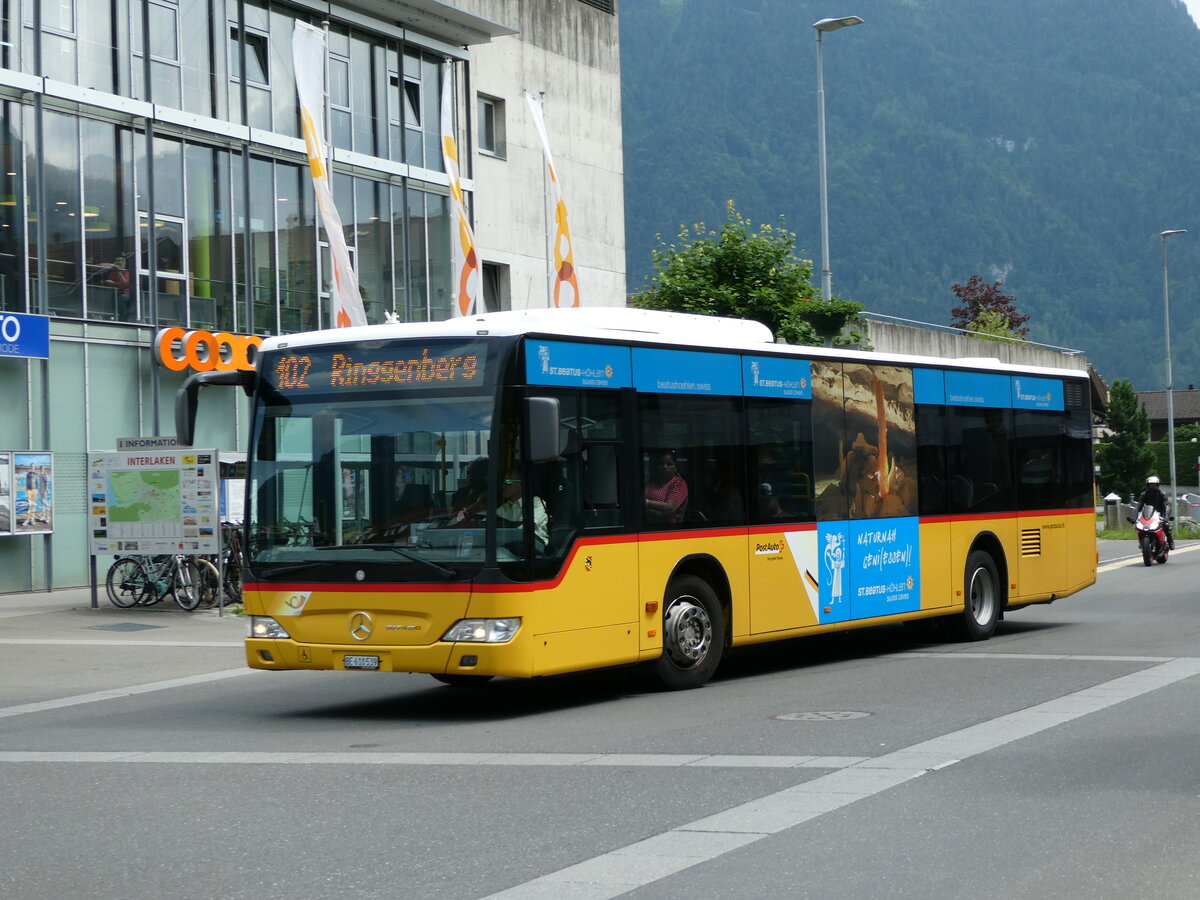 (236'729) - PostAuto Bern - BE 610'539 - Mercedes (ex BE 700'281; ex Schmocker, Stechelberg Nr. 2) am 4. Juni 2022 beim Bahnhof Interlaken Ost