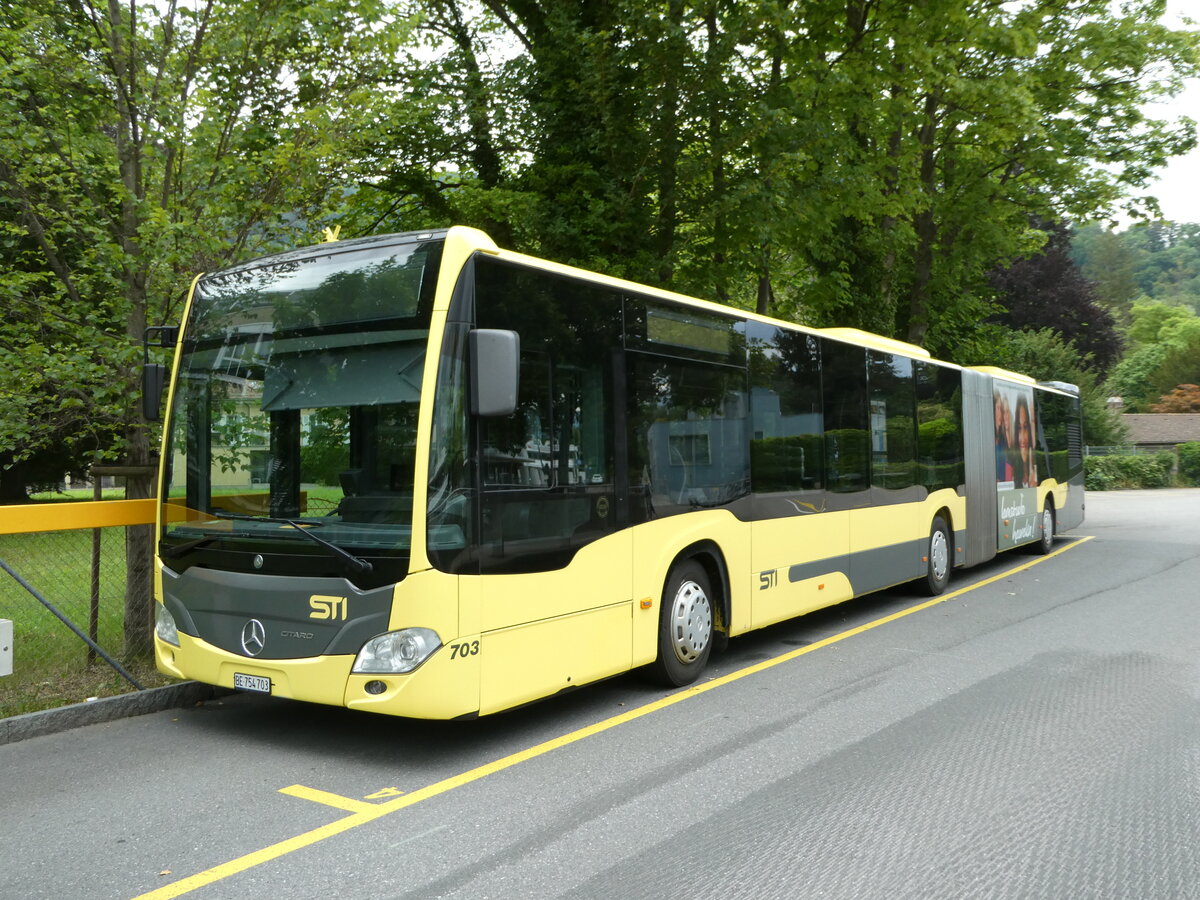 (236'749) - STI Thun - Nr. 703/BE 754'703 - Mercedes am 5. Juni 2022 bei der Schifflndte Thun