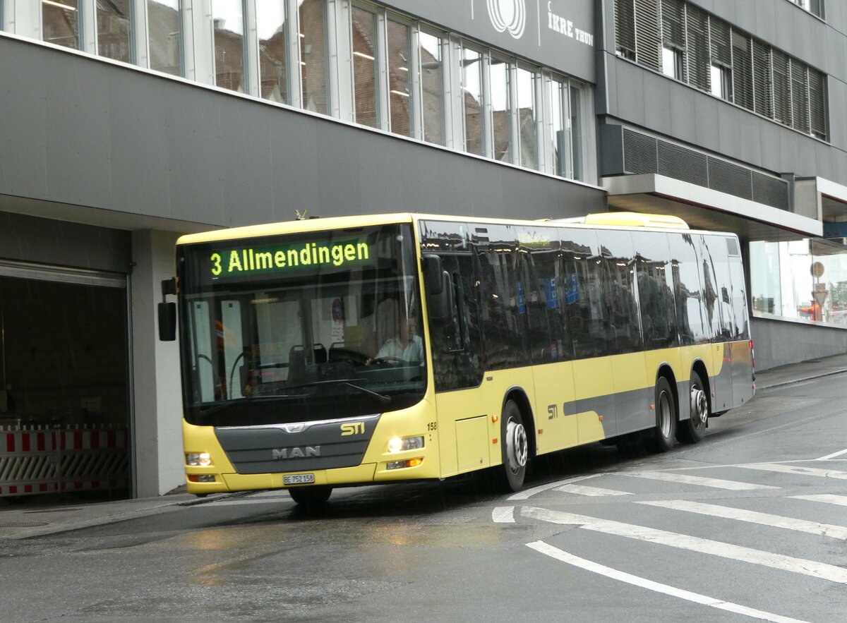 (237'385) - STI Thun - Nr. 158/BE 752'158 - MAN am 24. Juni 2022 in Thun, Rampenstrasse