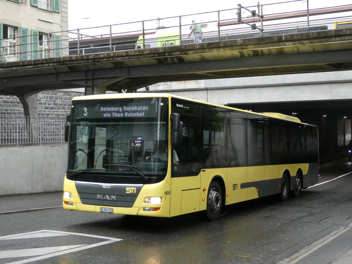 (237'388) - STI Thun - Nr. 189/BE 804'189 - MAN am 24. Juni 2022 in Thun, Frutigenstrasse