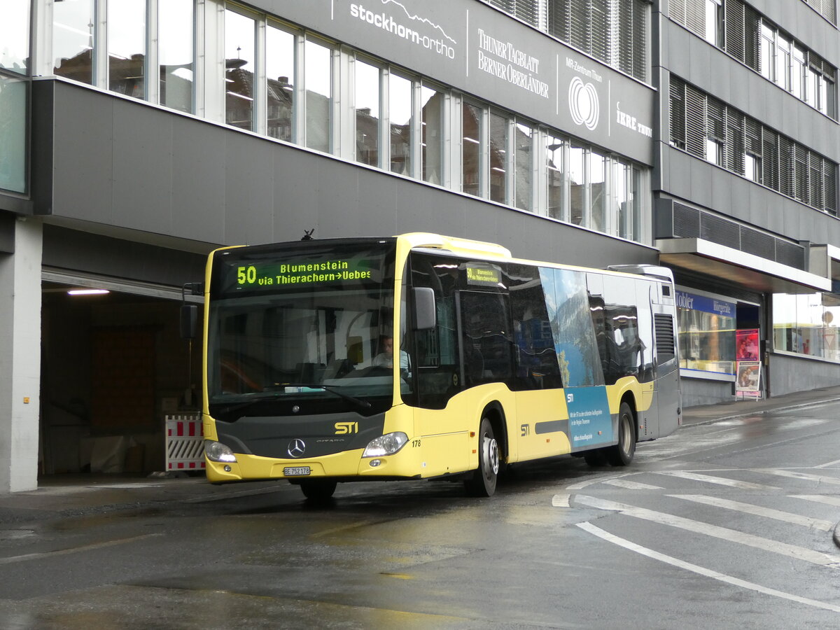 (237'392) - STI Thun - Nr. 178/BE 752'178 - Mercedes am 24. Juni 2022 in Thun, Rampenstrasse