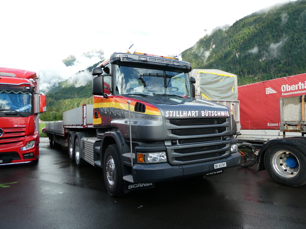 (237'447) - Stillhart, B�tschwil - SG 61'767 - Scania am 24. Juni 2022 in Interlaken, Flugplatz